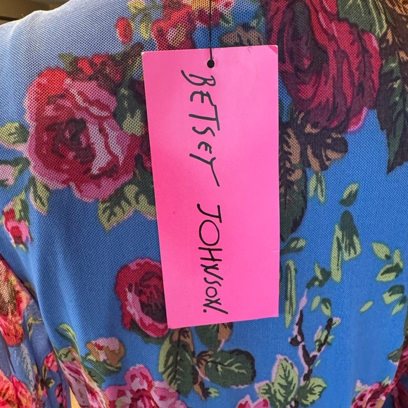 Betsey Johnson Dresses & Skirts - NWT- Betsey Johnson L/S Floral Wrap Dress